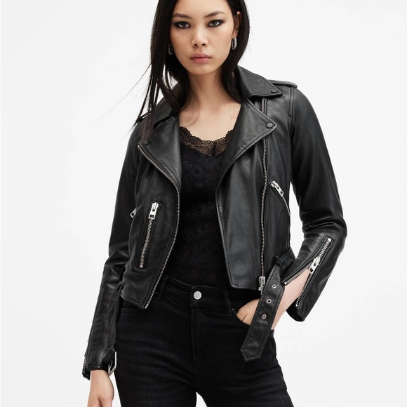 Allsaints Balfern Leather Jacket - Picture 1 of 16